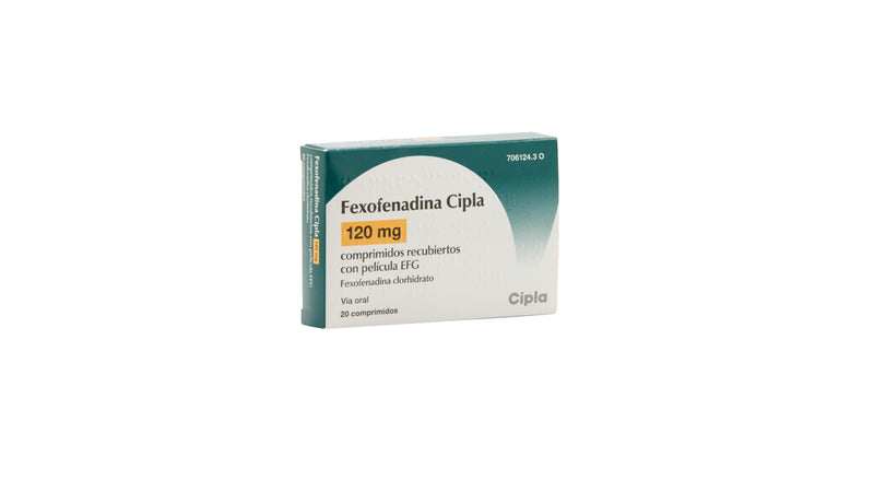 Fexofenadina Cipla 120 mg comprimidos recubiertos con película EFG