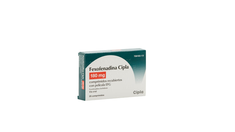 Fexofenadina Cipla 180 mg comprimidos recubiertos con película EFG